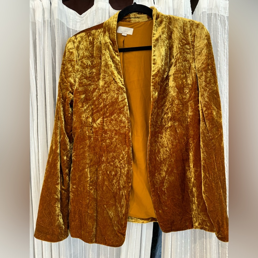 crushed velvet blazer